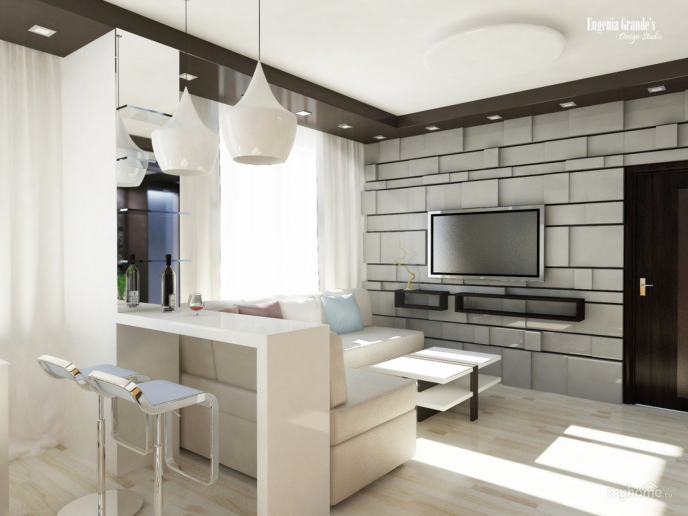 Однокомнатная в стиле хайтек