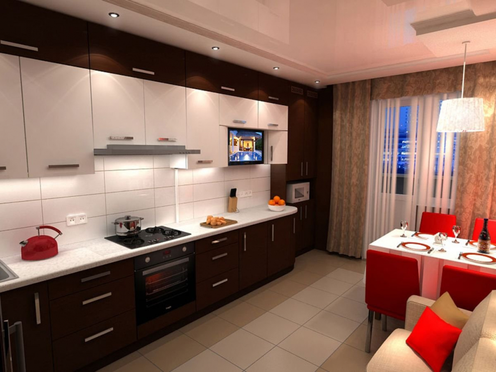 Кухня в шоколадно-Молочном цвете