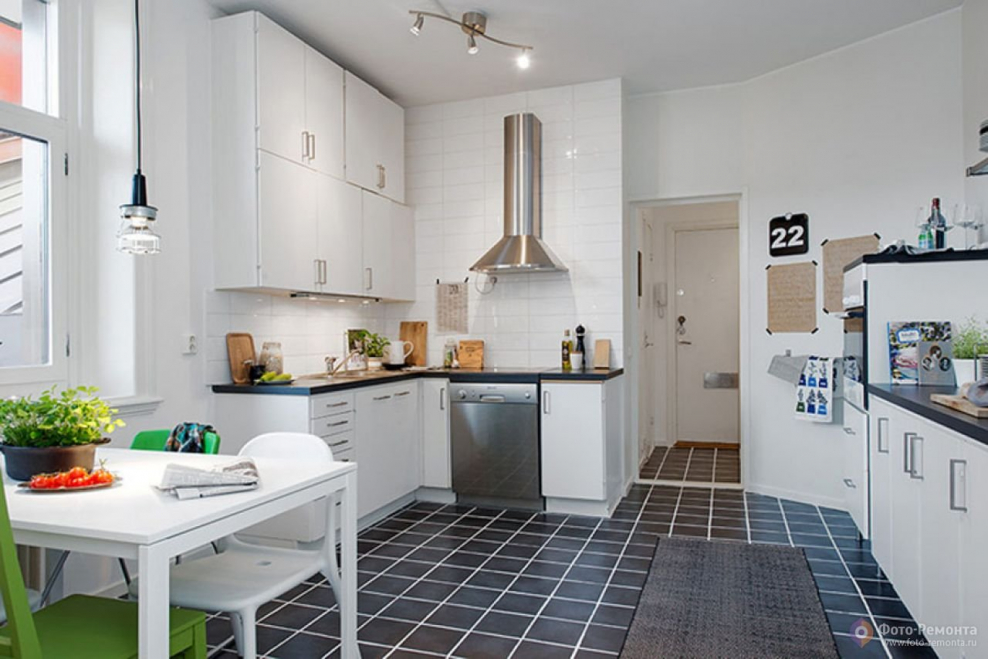 Кухня в стиле Сканди 6 кв м