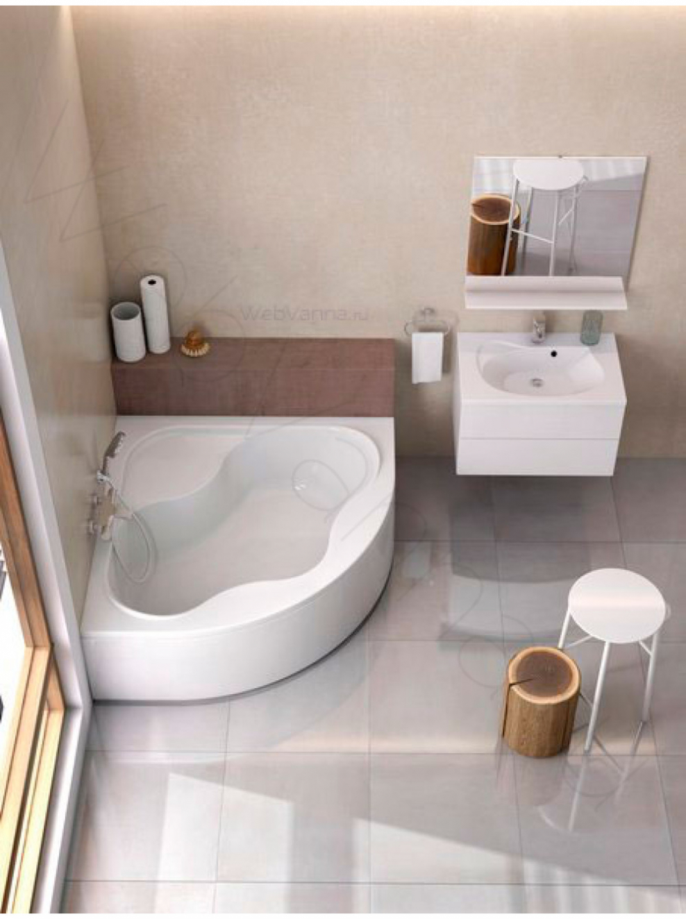 Ванна акриловая Ravak Gentiana 140*140