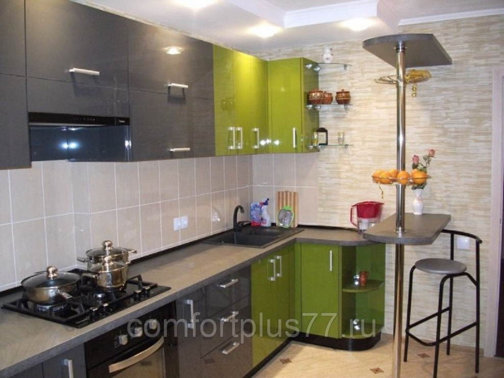 Угловая кухня в квартире