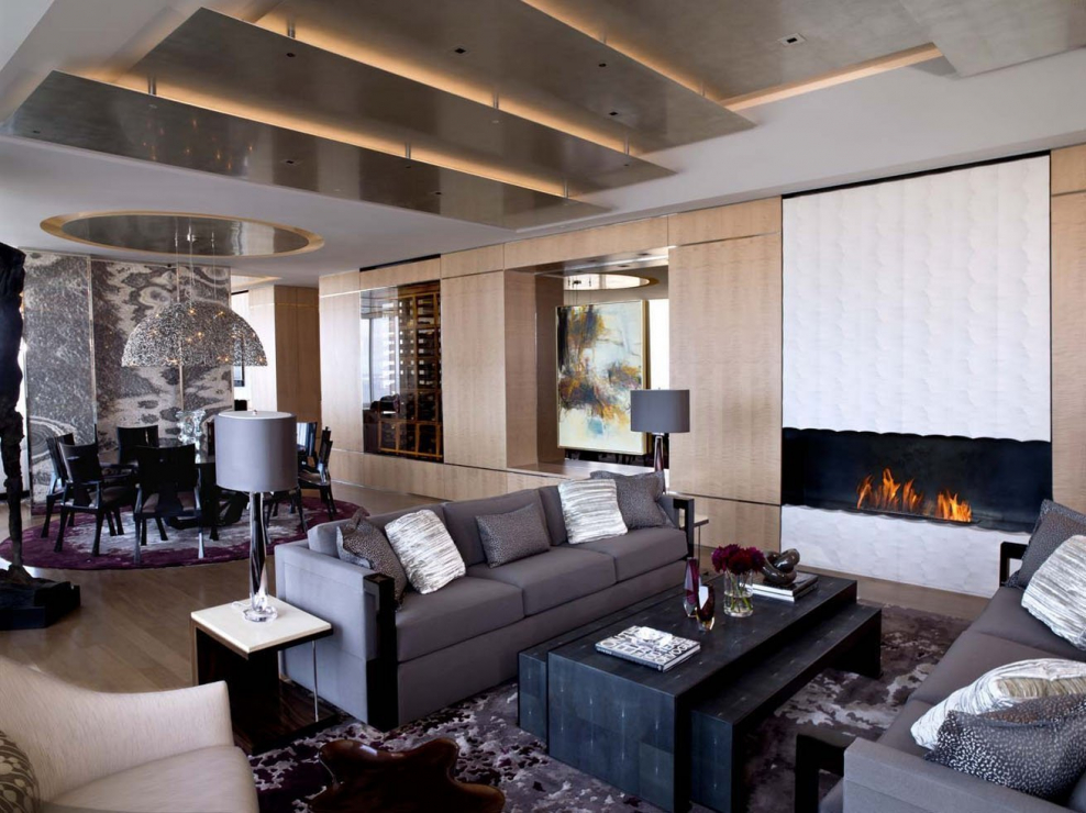 Стильные современные потолки