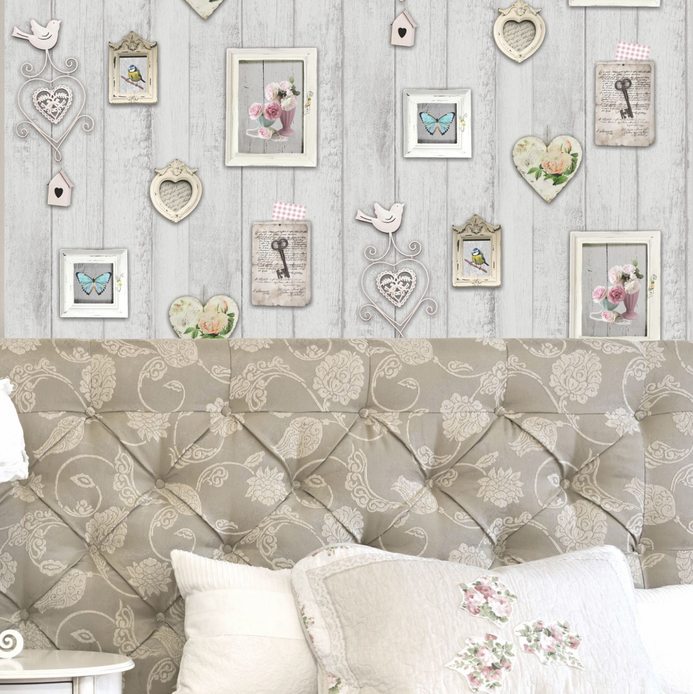 Стройландия обои в стиле шебби Шик