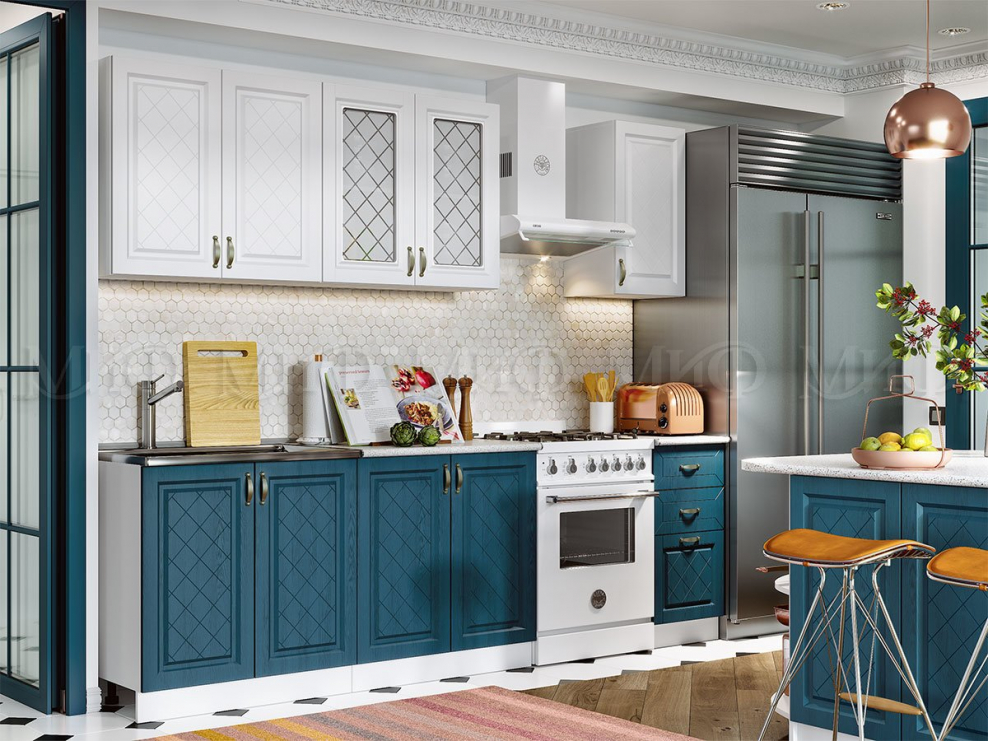 Кухня Ирина 2.0 джинс/белый