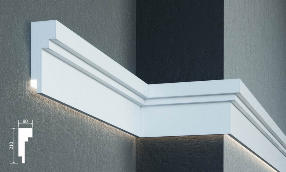 MC 309 led молдинг LEPTONIKA С гладким профилем