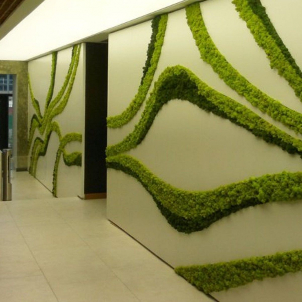 Декорации из мха