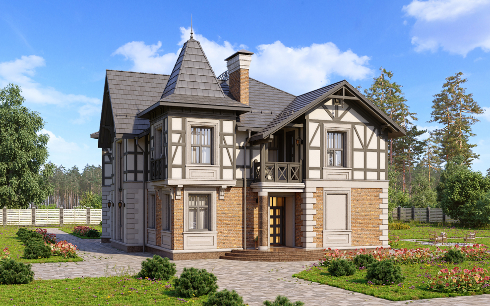 Коттедж в нормандском стиле