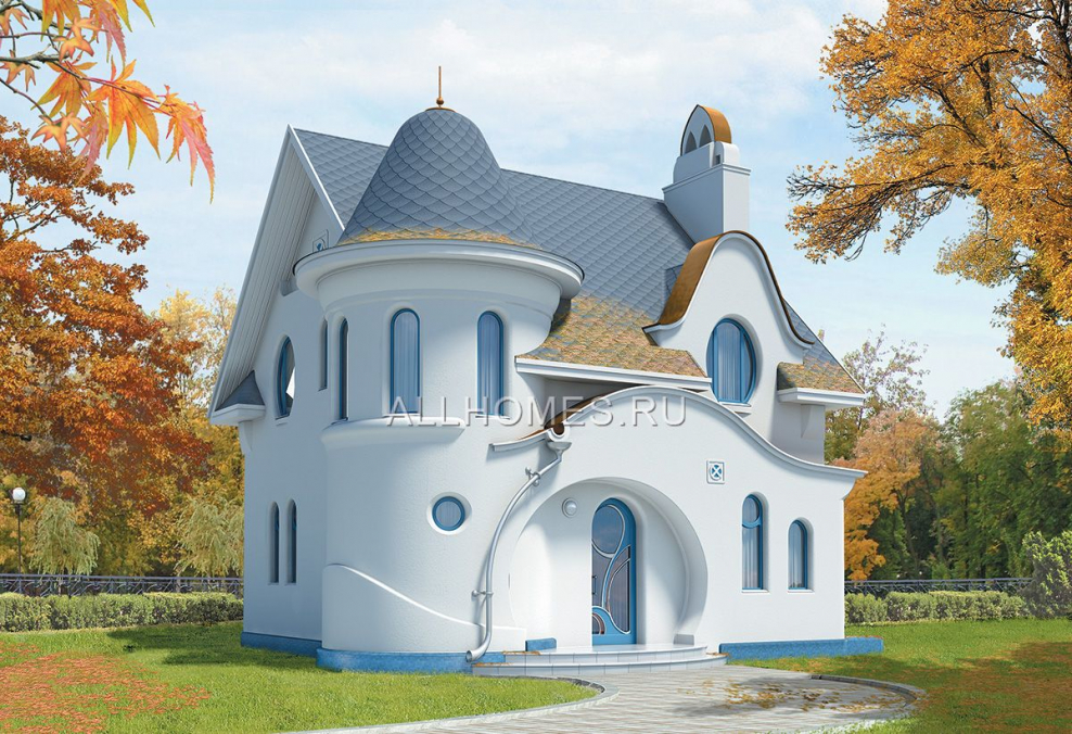 Проект загородного коттеджа в стиле Модерн k-111-1k