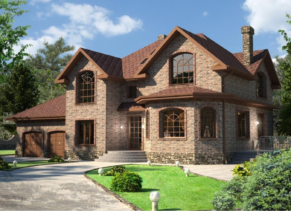 Дом кирпичный двухэтажный