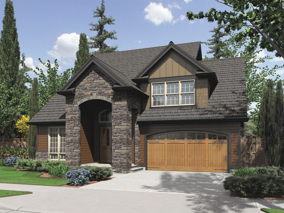 Дом в американском стиле с гаражом