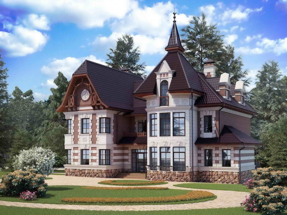 Дом с башенкой в псевдомавританском стиле