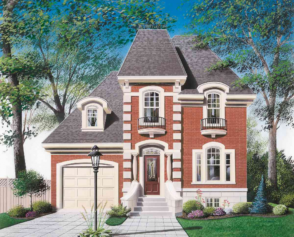 Двухэтажный особняк в английском стиле