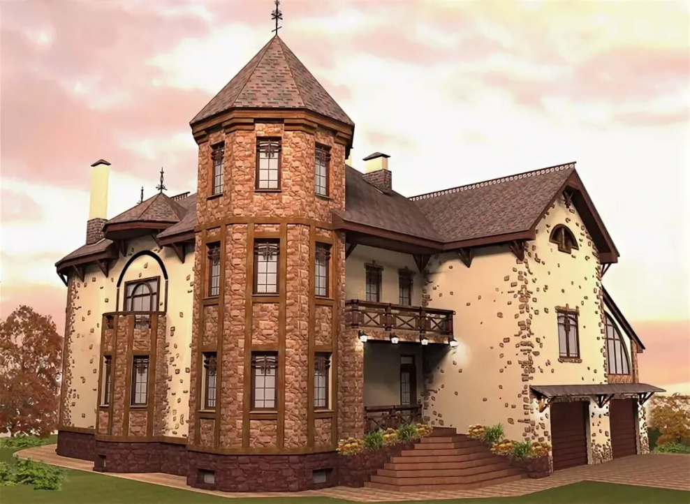 Особняк с башней g-168