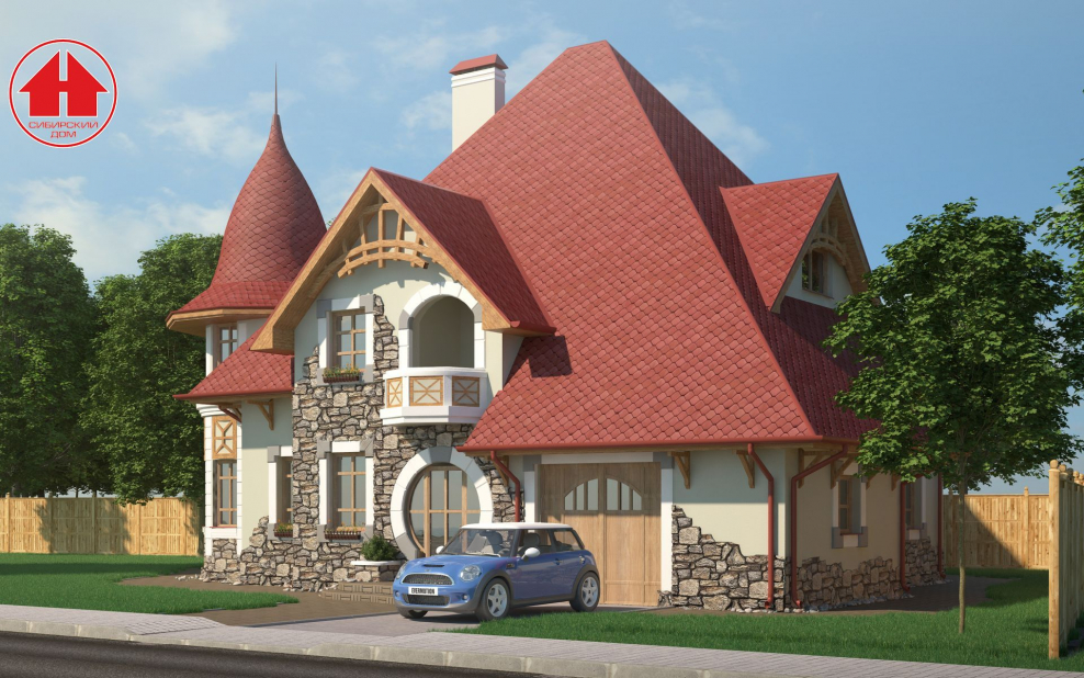 Сказочные дома проекты с башенкой