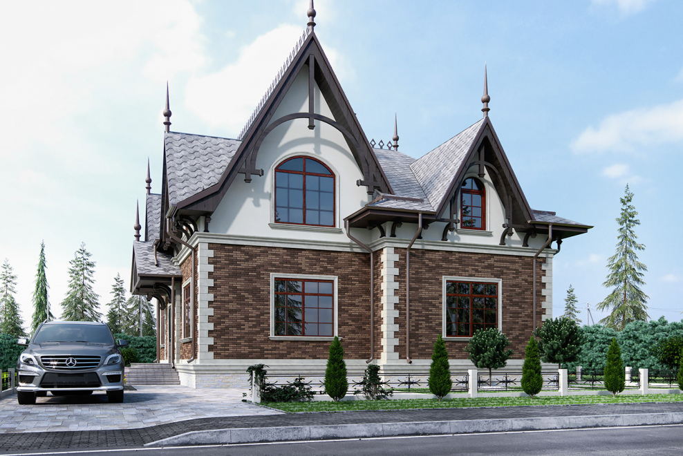 Коттедж в неорусском стиле