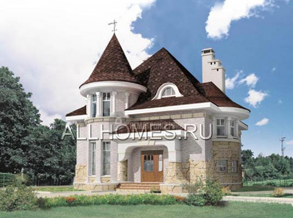 Проекты домов с башенками и эркерами