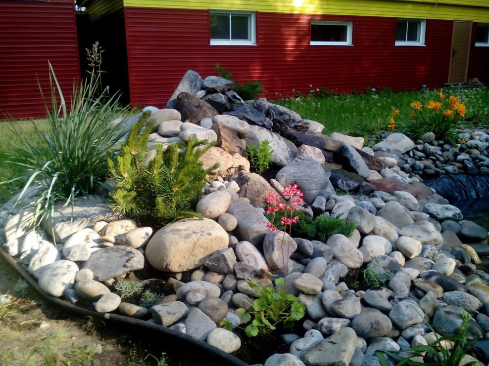 Альпийские горки из камней