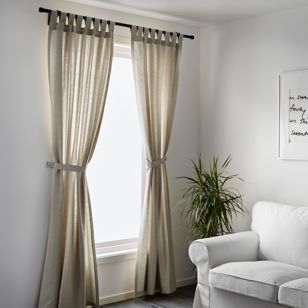 Lill Лилль гардины, 2 шт., белый280x300 см