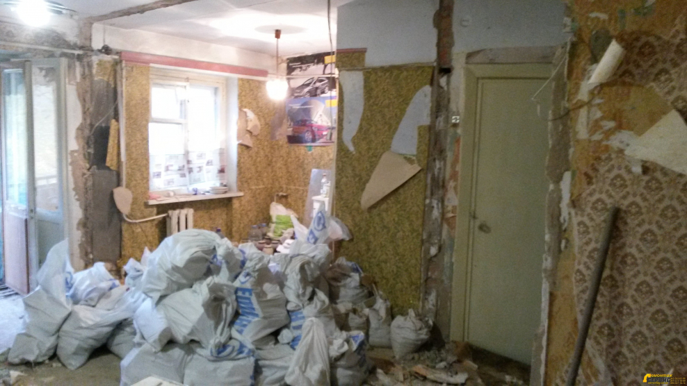 Демонтаж несущей стены в панельном доме