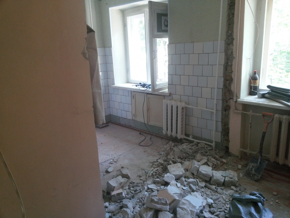 Старый балкон изнутри