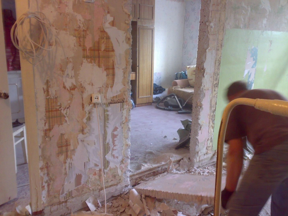 Демонтаж проемов