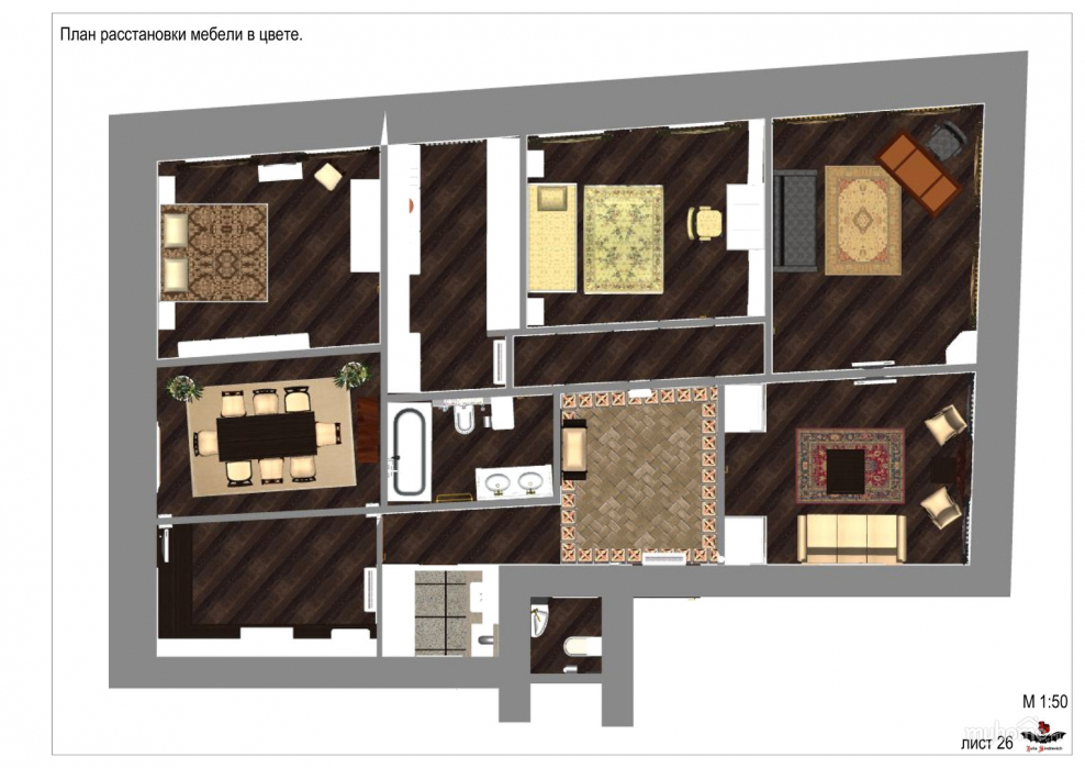 Планировка дома 1890 года