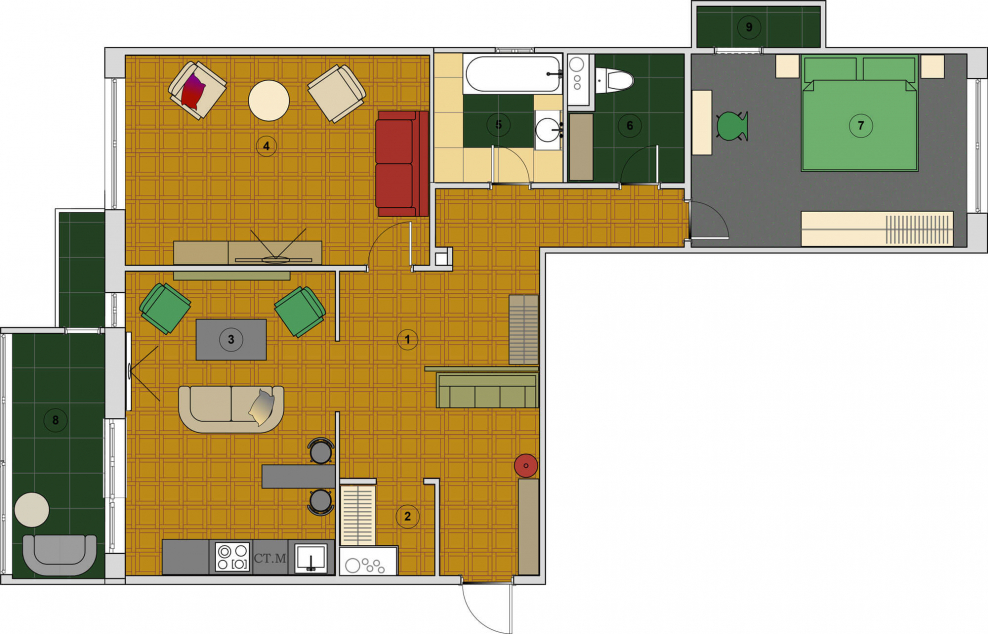 План расстановки классной мебели