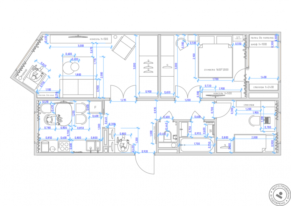 Таунхаус Лесная сказка планировка