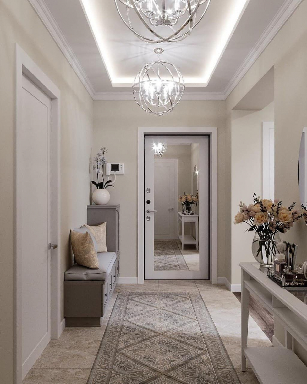 Прихожая в стиле современной классики