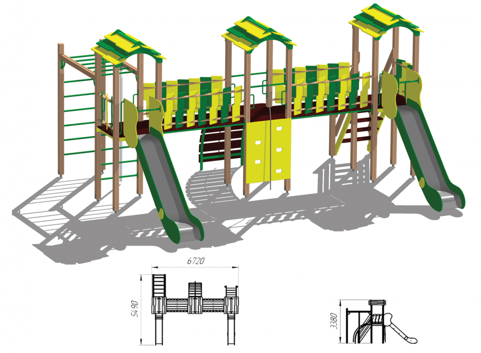 Игровые конструкции для детских площадок