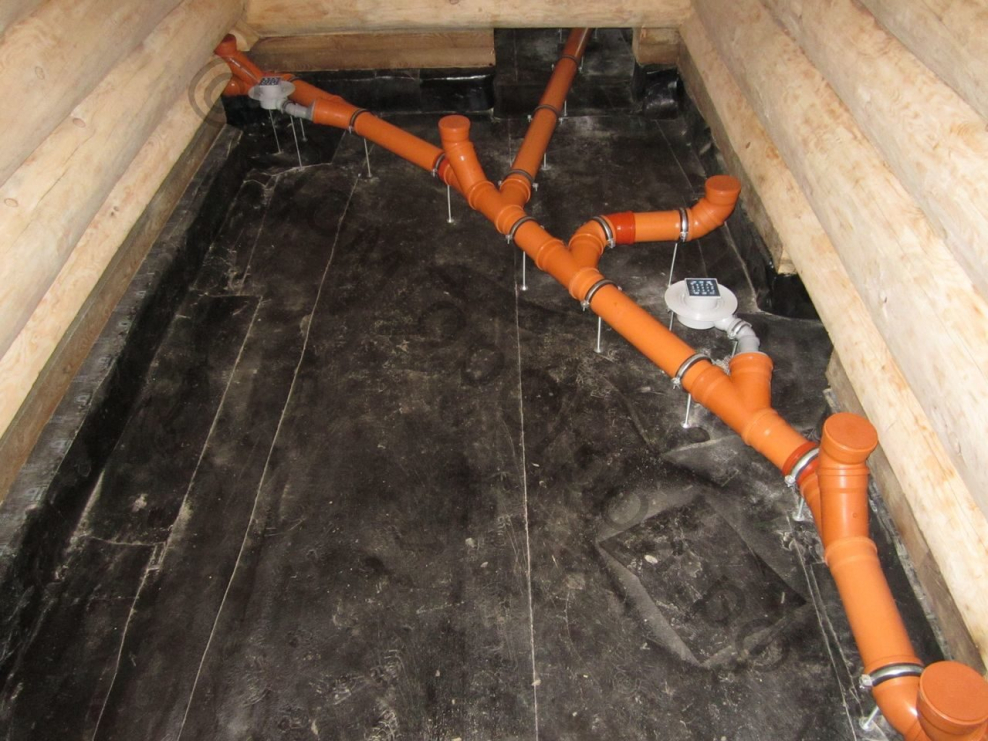 Канализация в бане