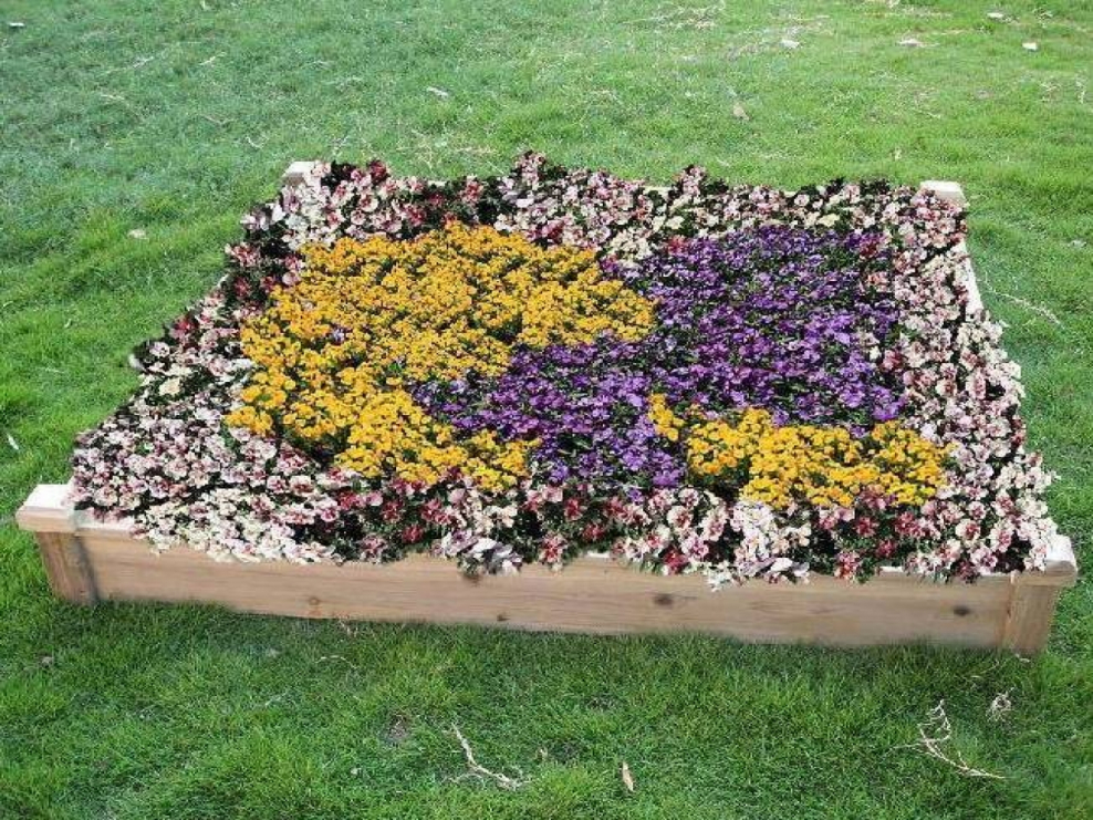 Клумба ромбовидная