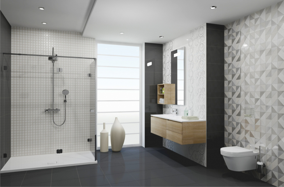 Плитка Decor Stella geometrico Grigio 63x31.5