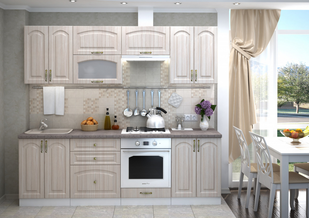 Кухня Верона ясень золото Сурская