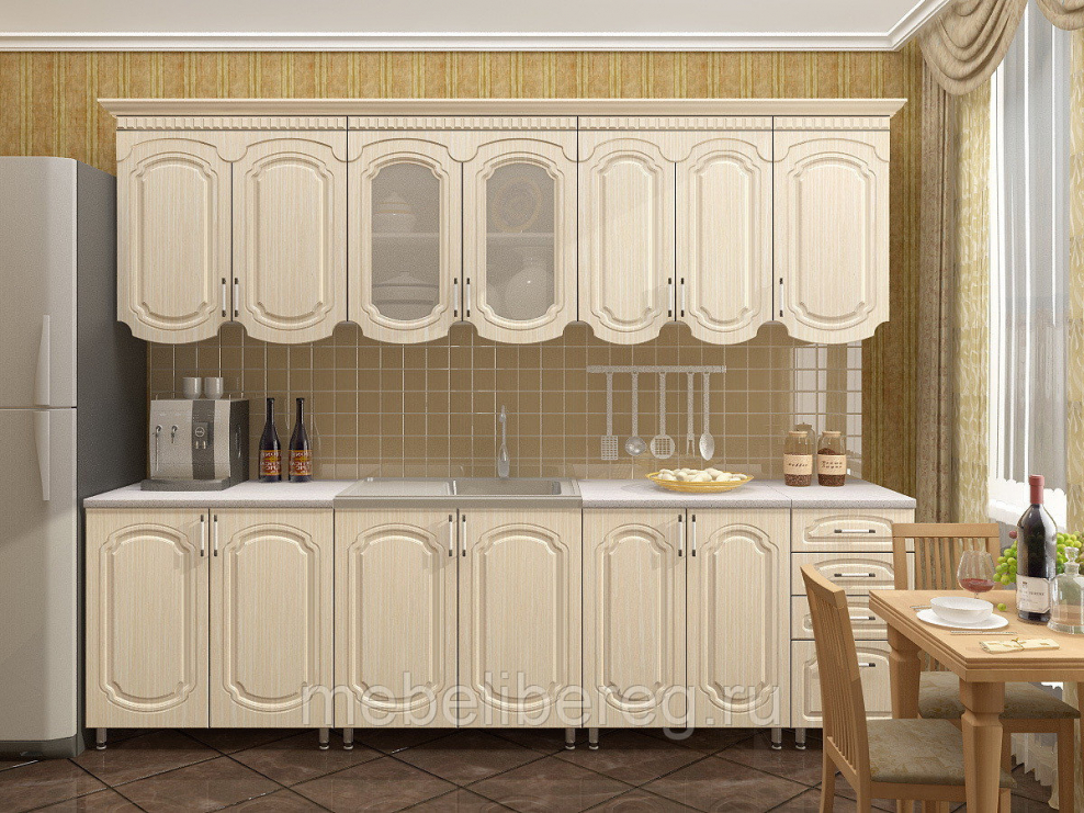 Кухня 2,0м "Скарлетт" белый