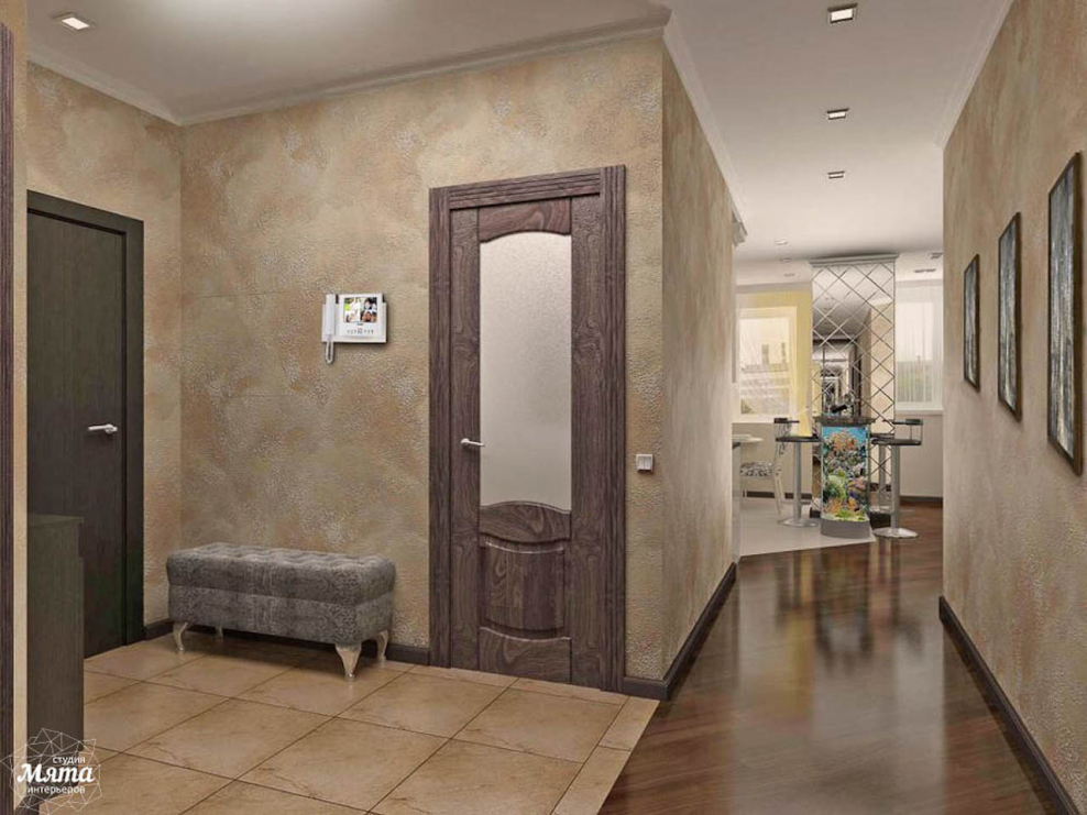 Декоративная штукатурка в прихожей