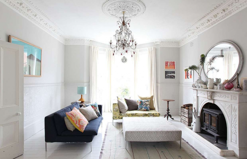 Молдинги в скандинавском интерьере