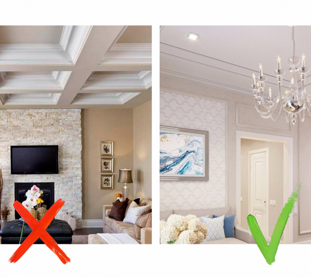 Освещение в гостиной без люстры