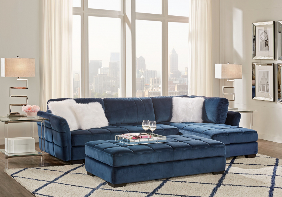 Алекс 10 диван индиго Блю