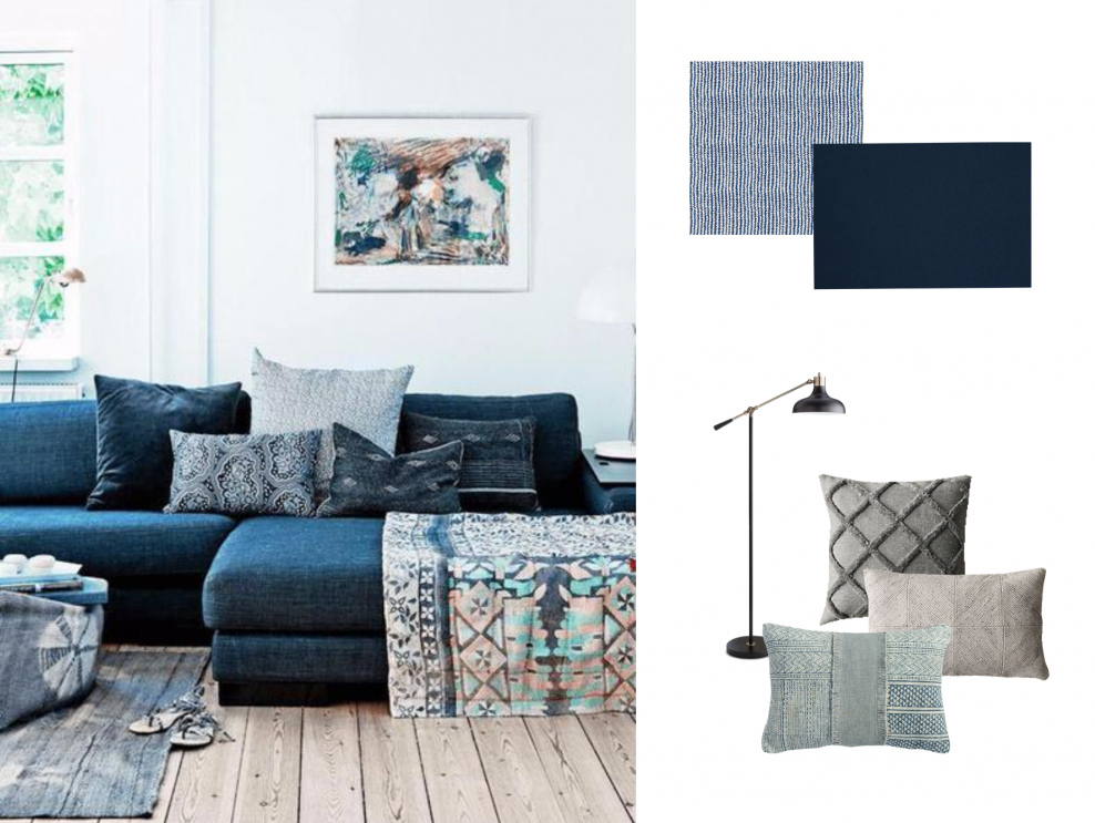 Джинсовый диван