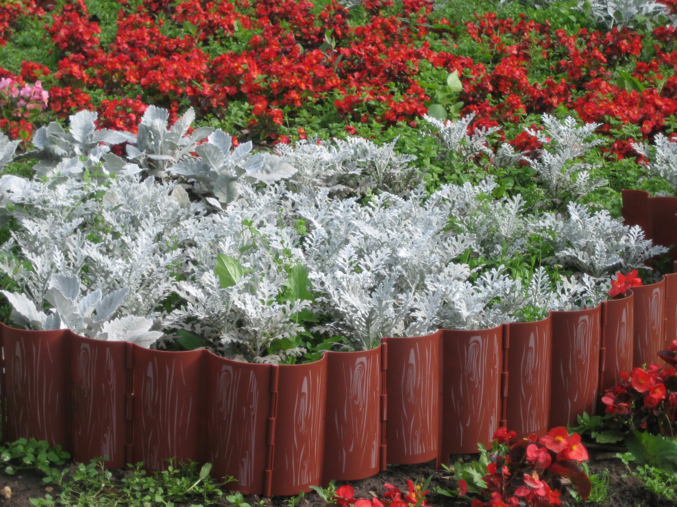 Лента бордюрная декор 9м (h15) зел