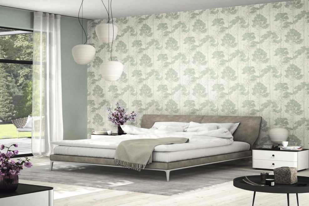 Обои Rasch Hyde Park 410815 в интерьере