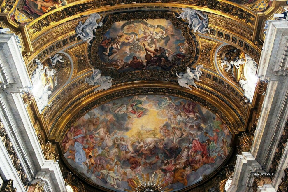 Джованни Баттиста Гаулли Иль Джезу фреска