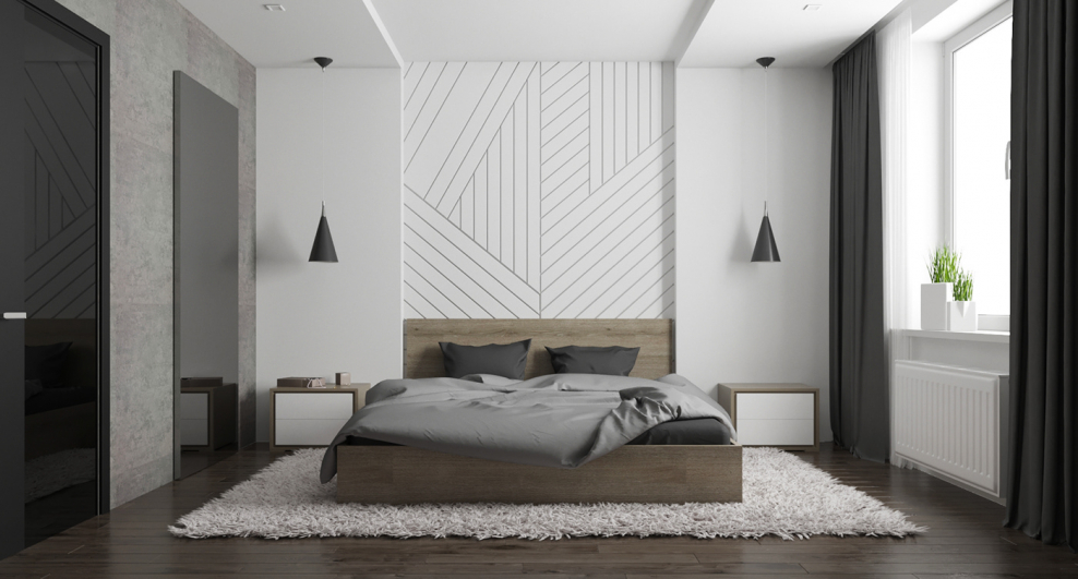 Мятный цвет стен в интерьере