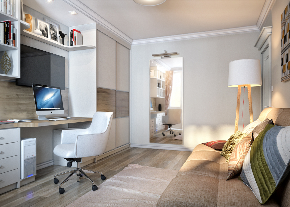 Спальня кабинет для подростка