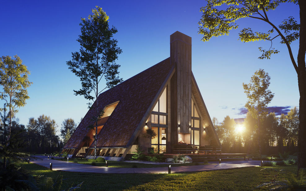 Дом шалаш а фрейм проект