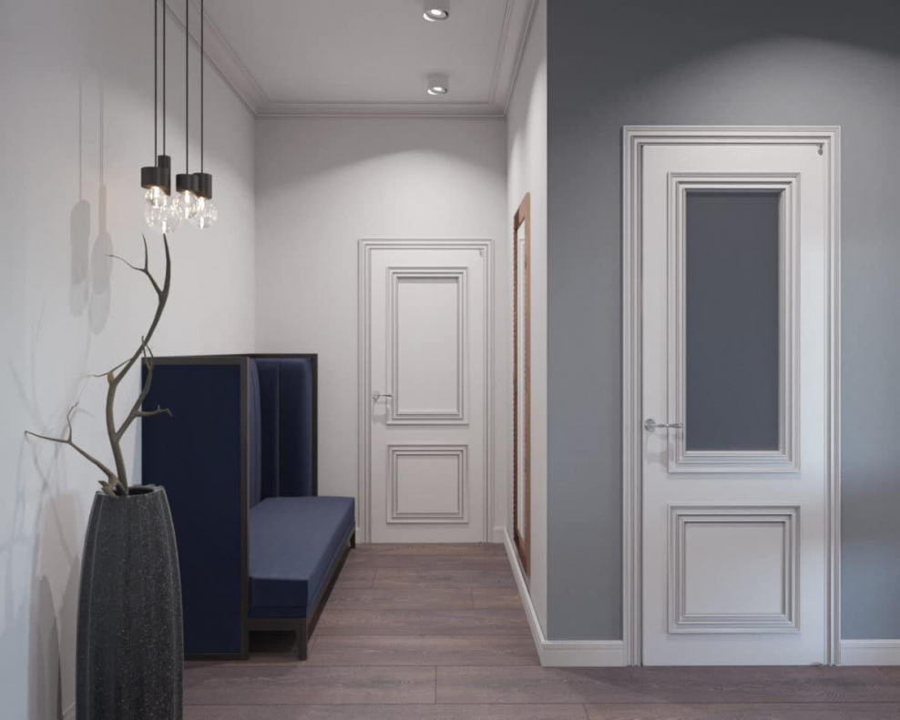 Обои для кухни и прихожей в одном стиле