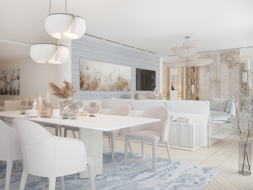 Столовые в светлых тонах