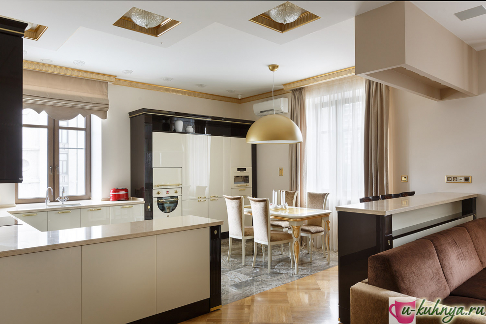 Интерьер кухни-столовой в квартире