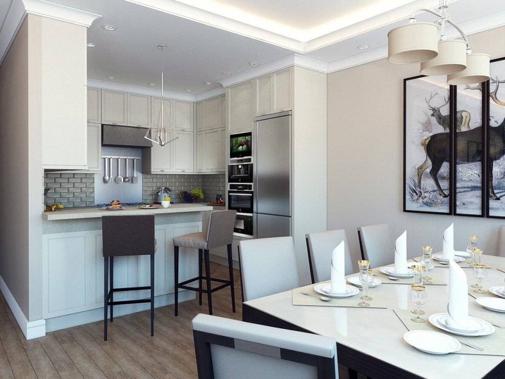 Небольшие кухни столовые